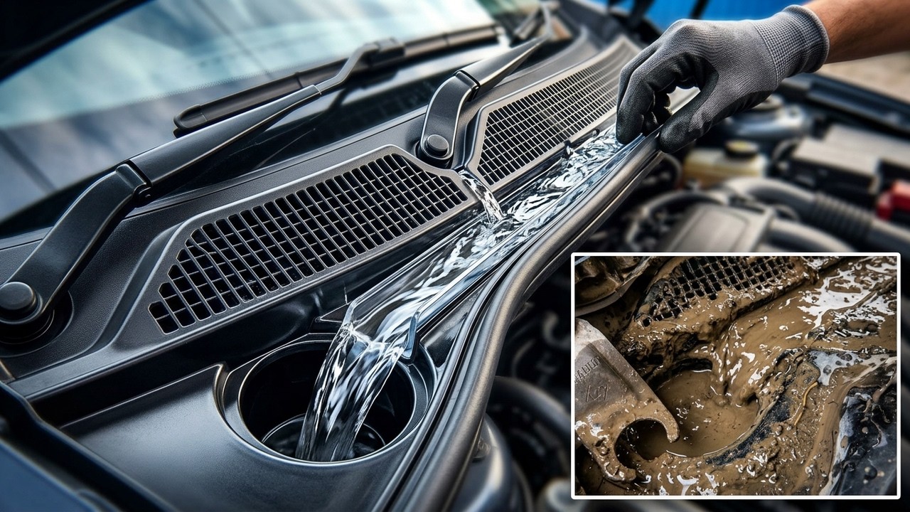 سبب وجود الماء داخل السيارة!! - eau dans la voiture - سبب لوجود الماء داخل أرضية السيارة وحل المشكلة
