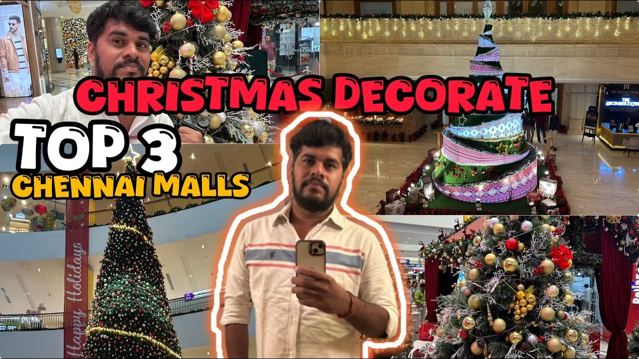 🎄 Top 3 Christmas Tree Decor Destinations in Chennai! 🎁 Celebrate the Season in Style! 💥