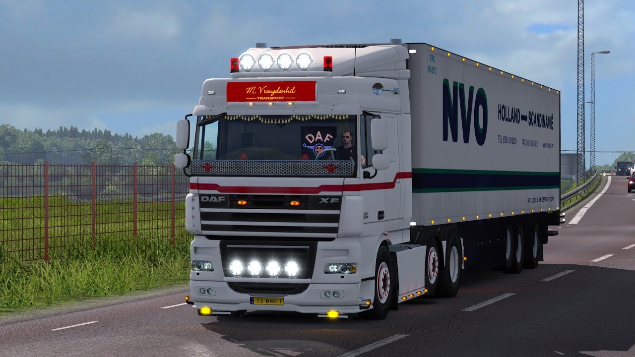 ETS2 DAF XF105 OPEN PIPE LINKÖPING - ÖREBRO *close call*
