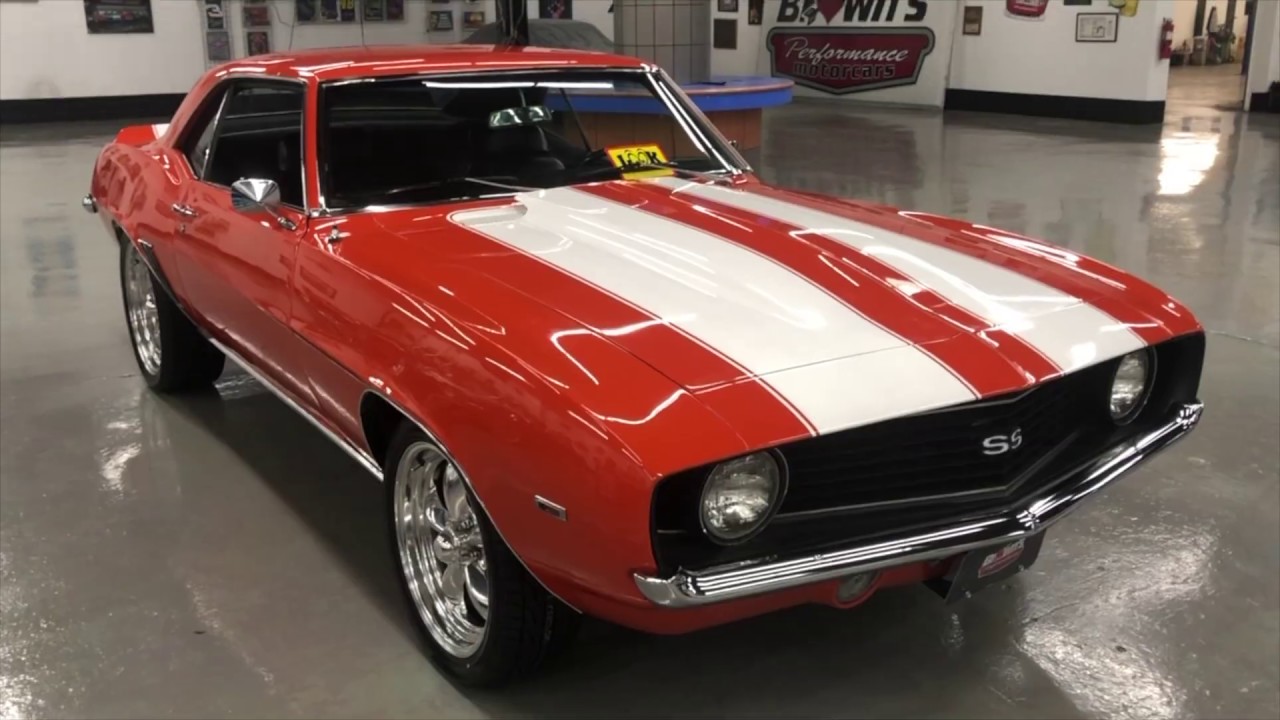 1969 Chevrolet Camaro Hugger Orange start up and walk through