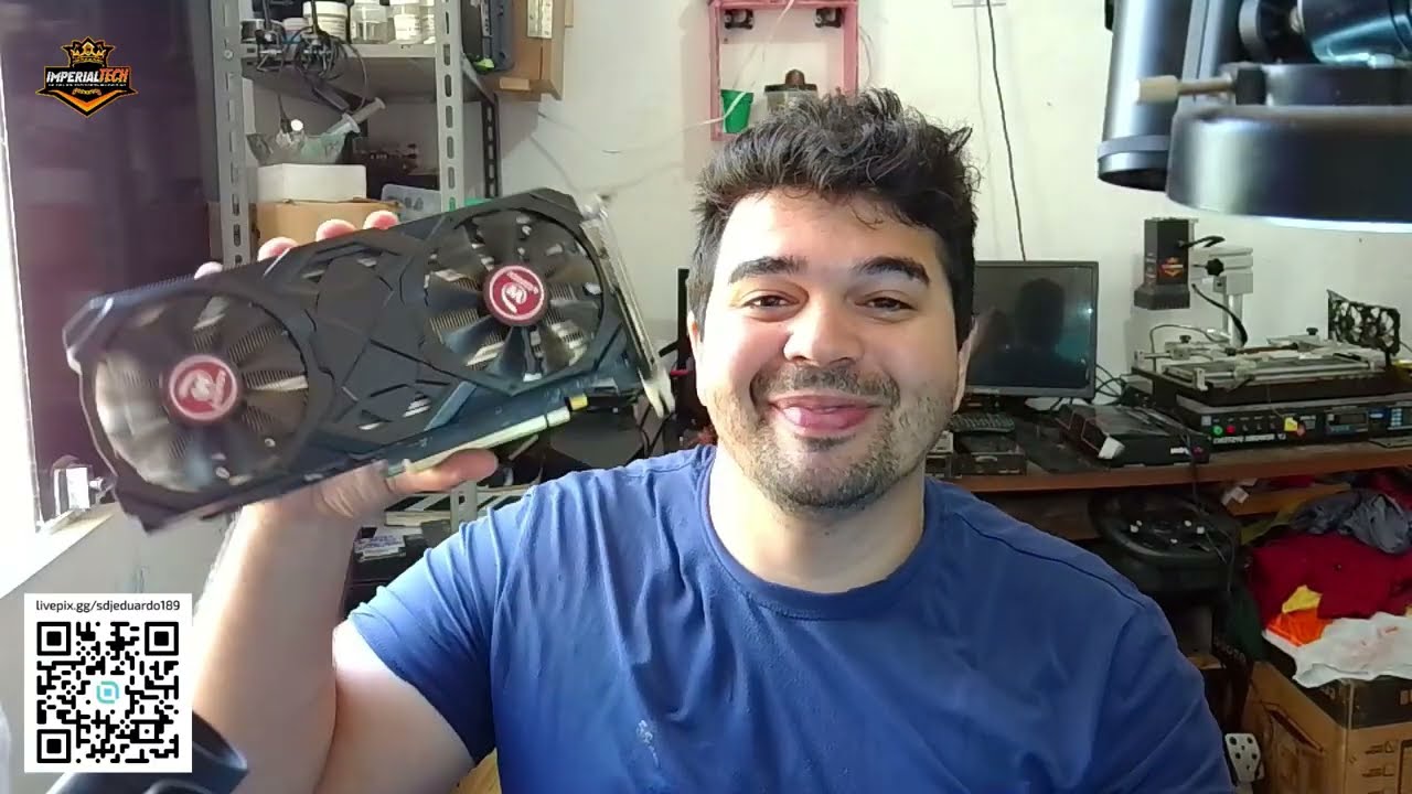 Reparando RX580 2048sp com um BOMBRIL!!! ( Reparo e Analise completa )