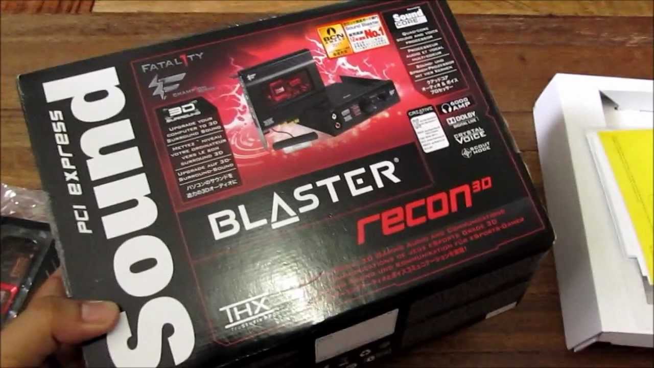 Sound Blaster Recon 3D Fatality Edition Unboxing - Quad-Core 5.1 Audio For Your PC