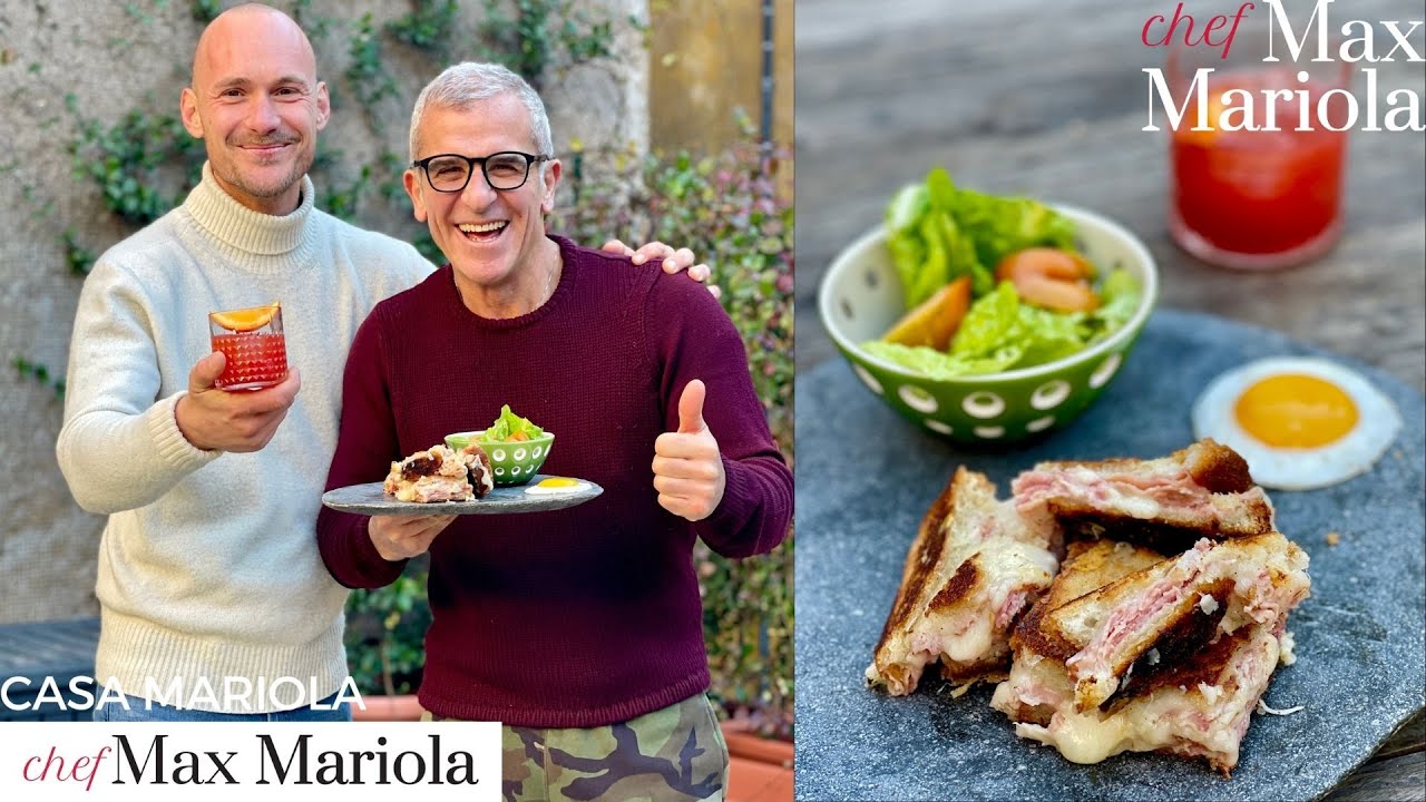 Aperitivo fatto in casa con Croque Madame e Campari Orange da paura! Ricetta di Chef Max Mariola