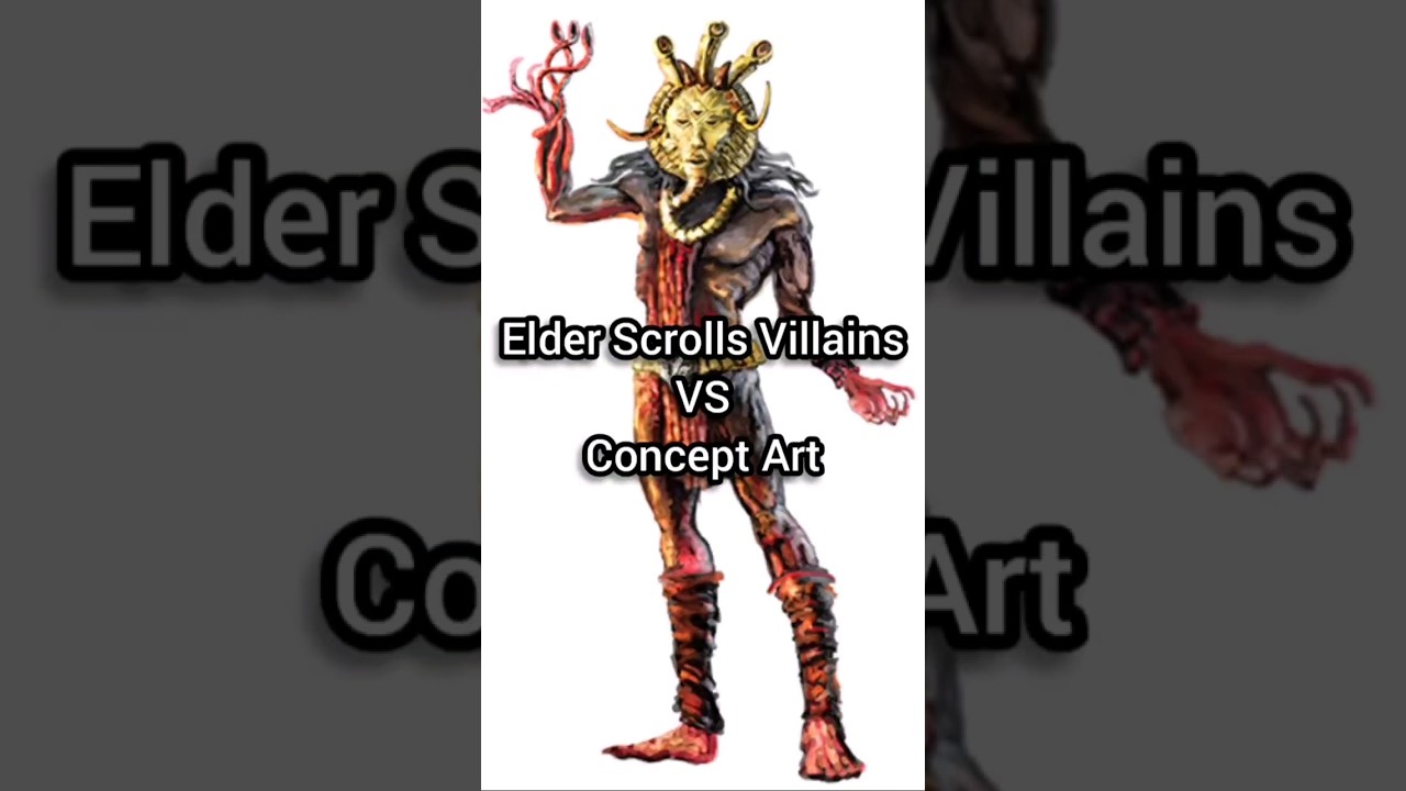 Elder Scrolls Villans VS Concept Art #vs #tes #skyrim #morrowind #oblivion #conceptart #comparison
