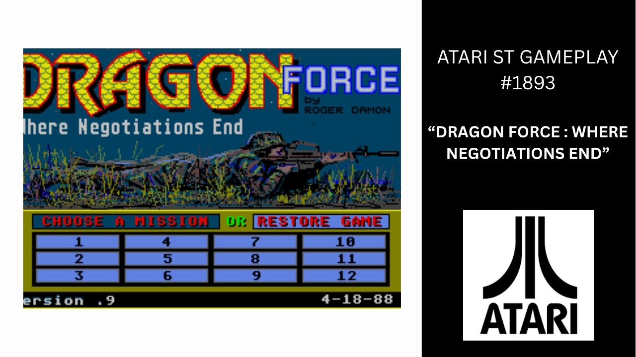 Dragon Force : Where Negociations End (Atari ST / Gameplay #1893)
