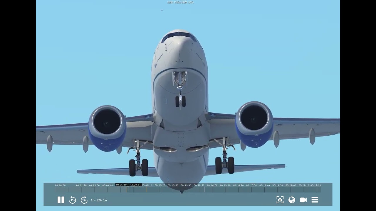 United airlines 737 max 8 overhead takeoff from st Thomas(MAJOR TAILSTRIKE)