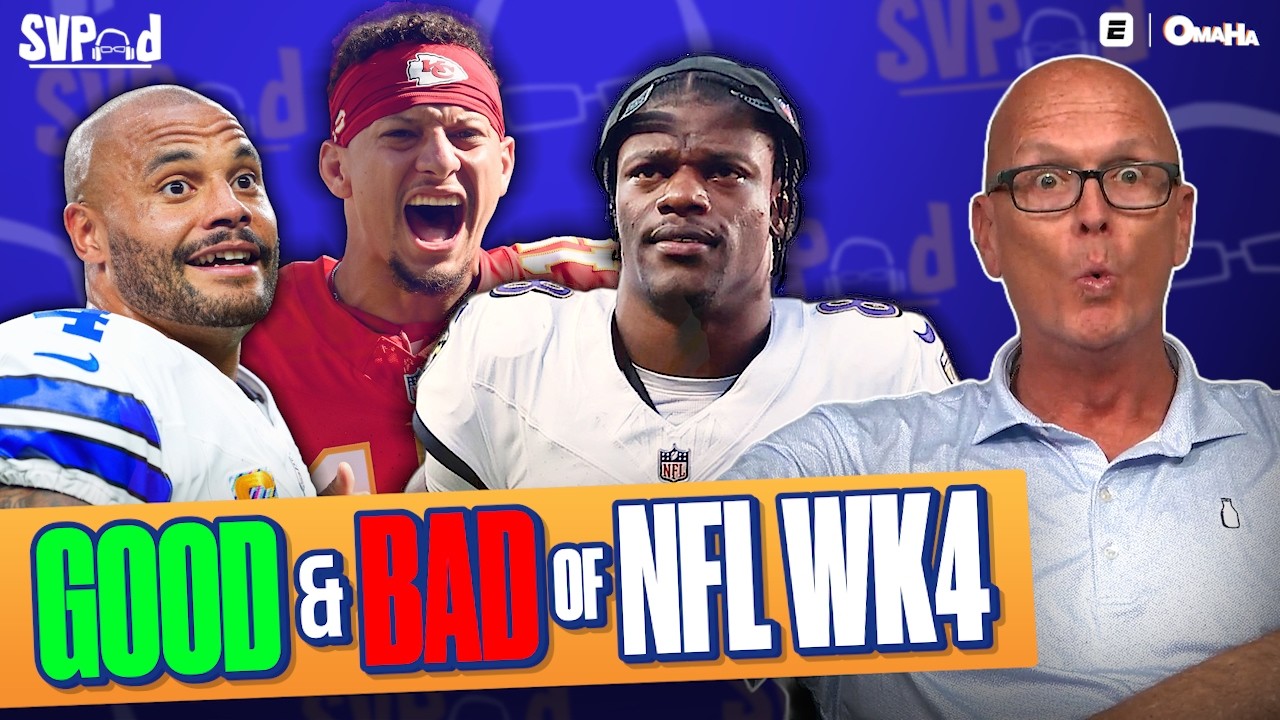 NFL Week 4 REACTIONS: Chiefs are BACK? Ravens PANIC? Should TIES BE ALLOWED?! | SVPod