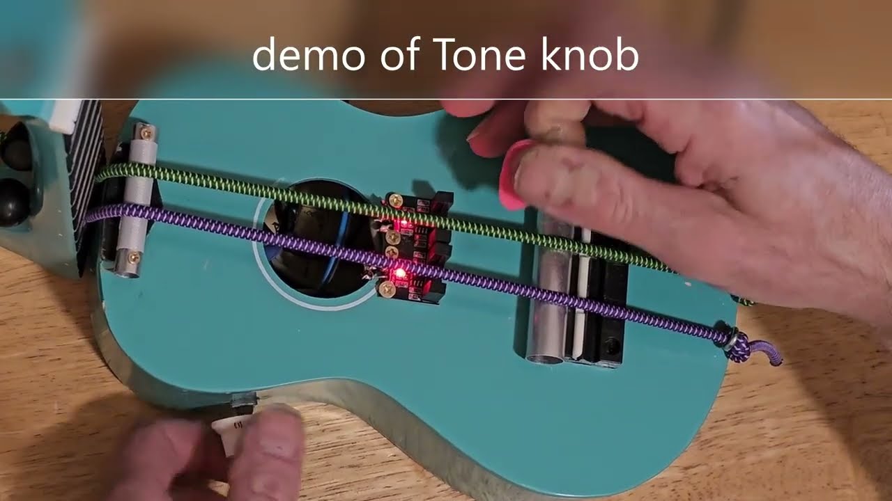 Digital synth stretch-ukulele