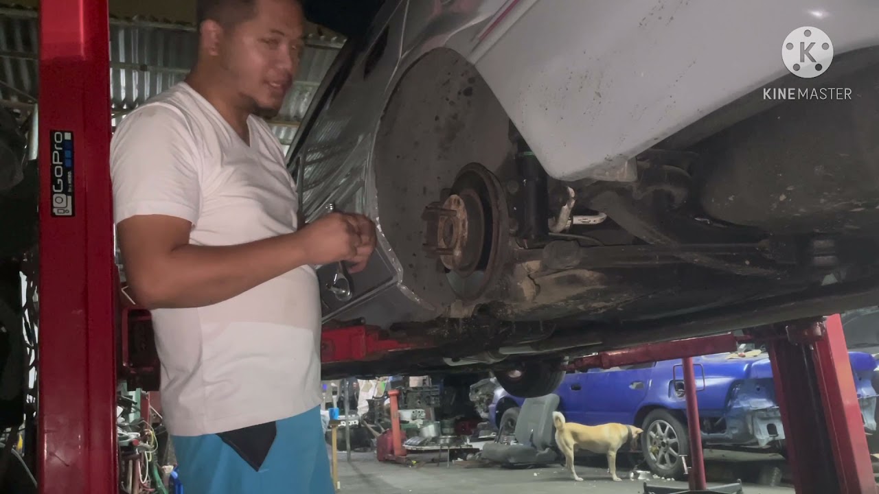 Toyota Corolla Ae92 | rear disc brake stucked up | Pinky | Pinky parts | Gav quintos