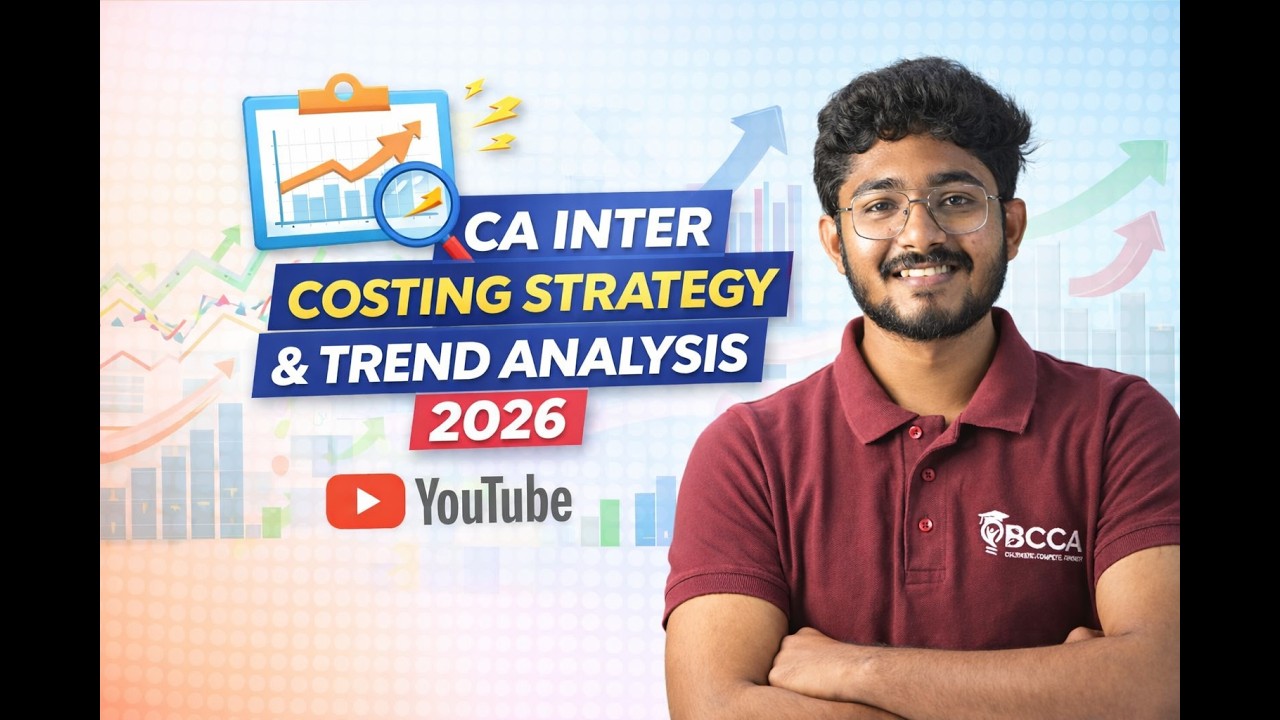 |&ldquo;ICAI Pattern Decoded 🧠 | CA Inter Costing Trend Analysis&rdquo; | By CMA Shyam Sir