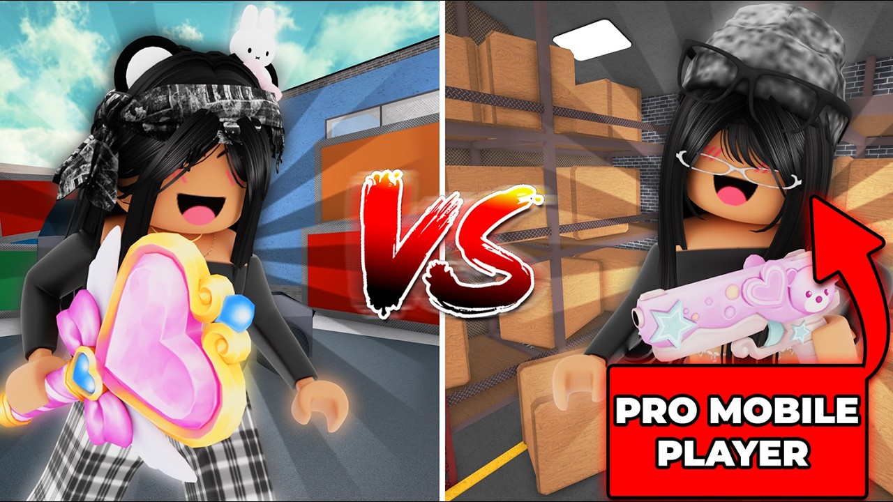 I DID A 1V1 AGAINST A *PRO* MOBILE PLAYER... (Murder Mystery 2)