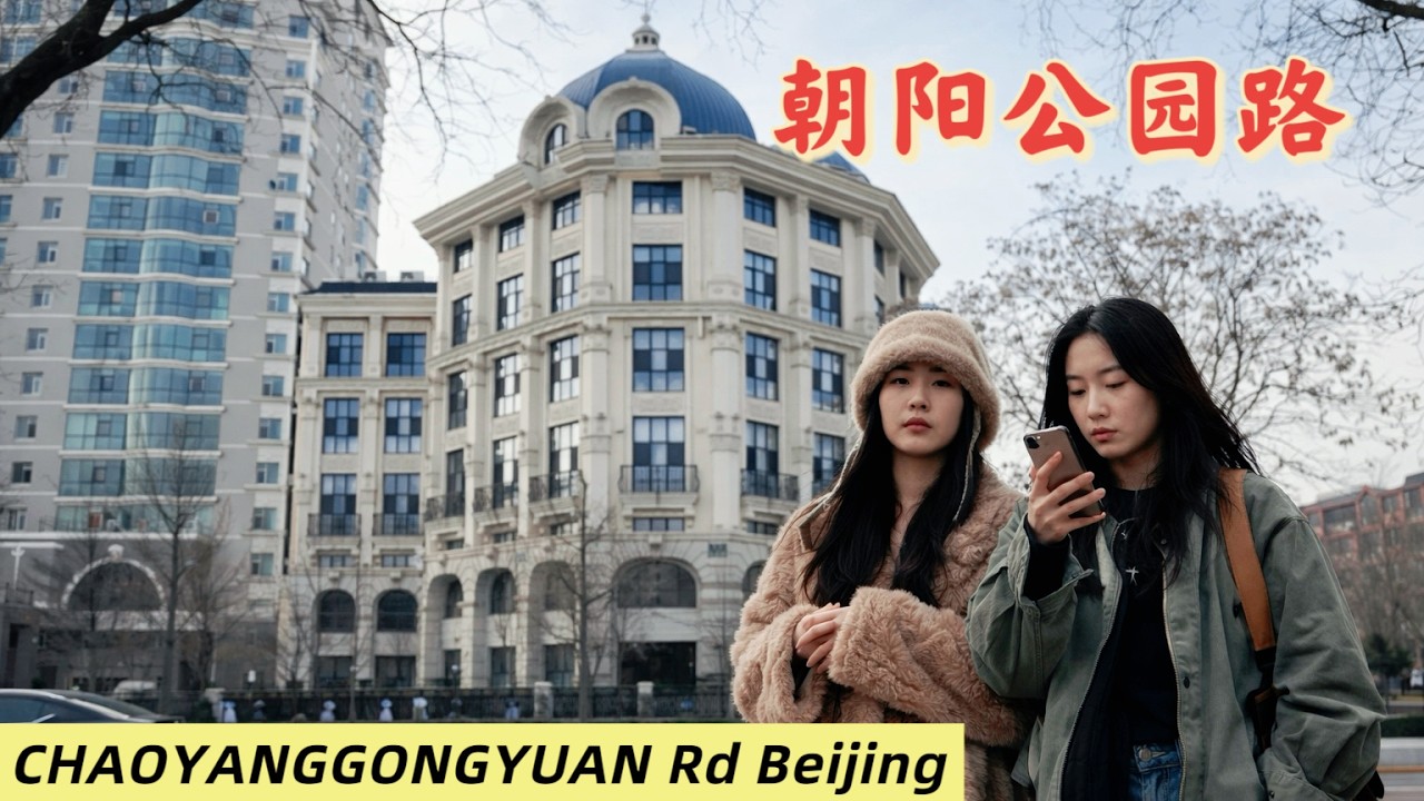 [4K]中国北京朝阳公园路徒步之旅 CHAOYANGGONGYUAN Rd in Beijing China Walking Tour