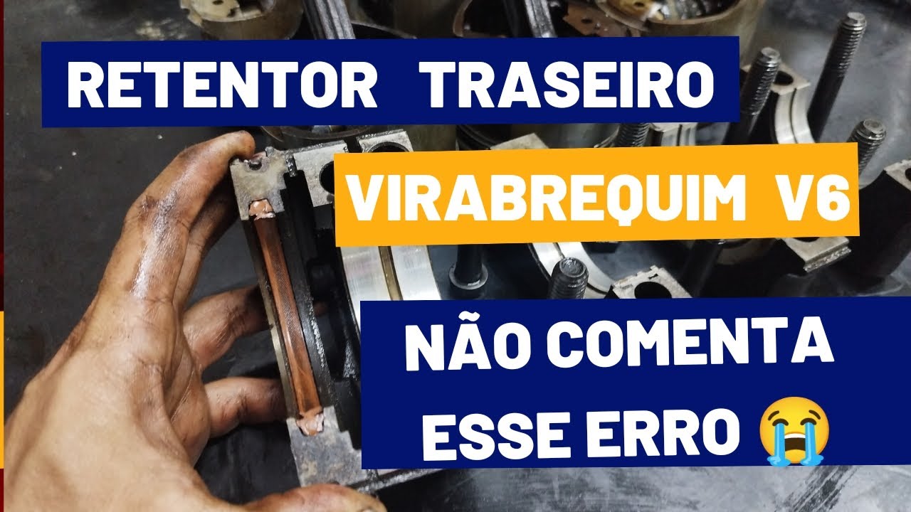 Vazamento Retentor Traseiro Virabrequim Motor V6 e V8 Dodge Dakota . Erro Grave na Montagem.