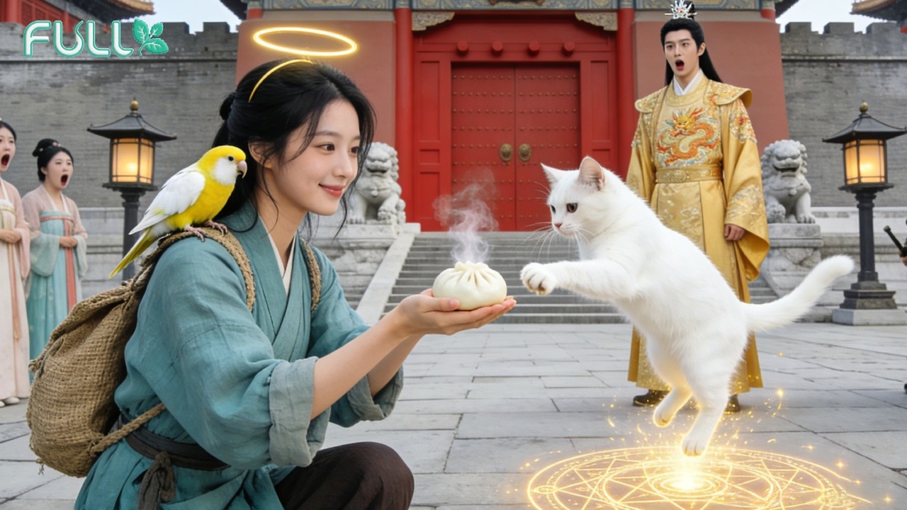 No one could calm prince's mad cat—A girl who talks to animals soothed it with a bun！Making it spin!