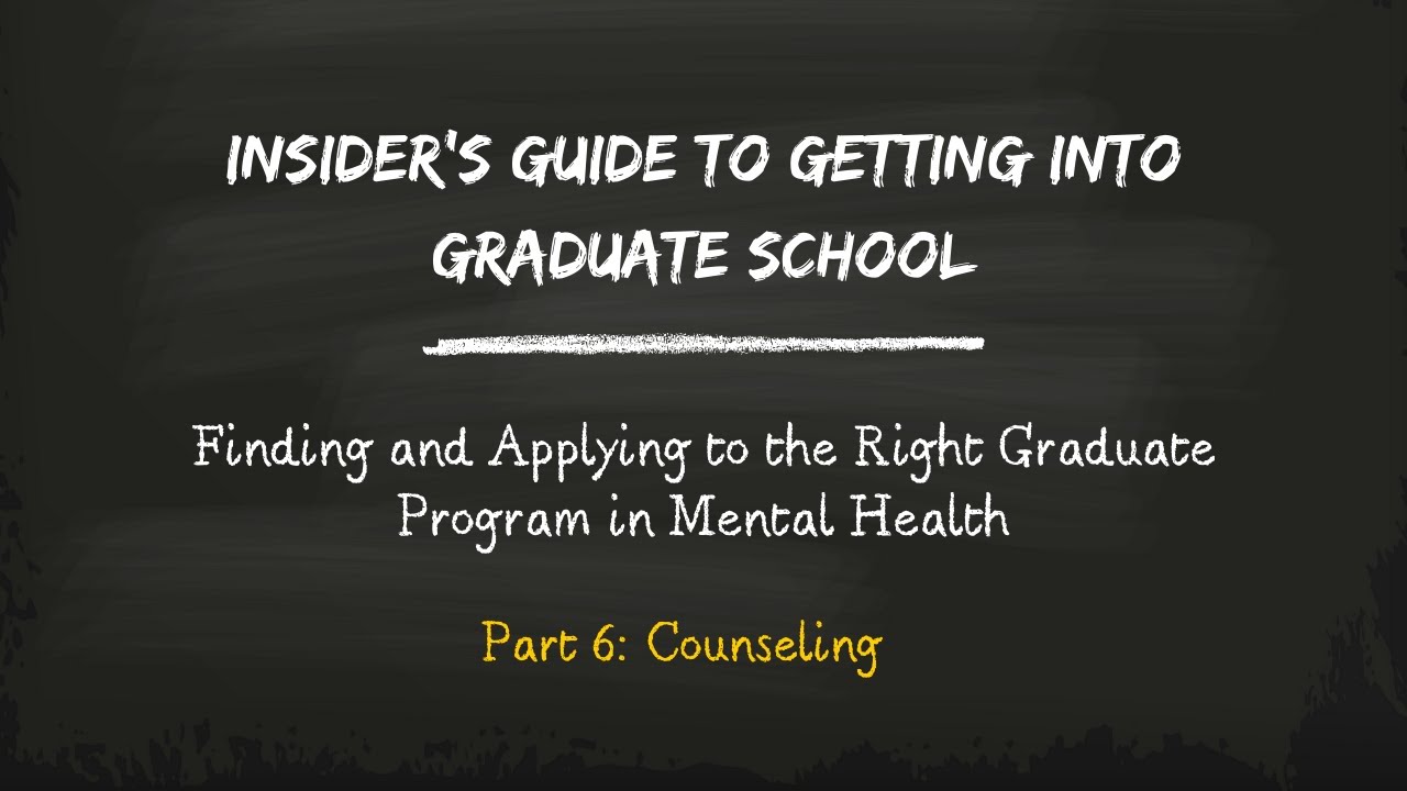 Part 6: Counseling
