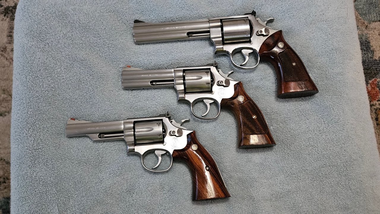 Smith & Wesson 629 vs 686 vs 66 frame size comparison