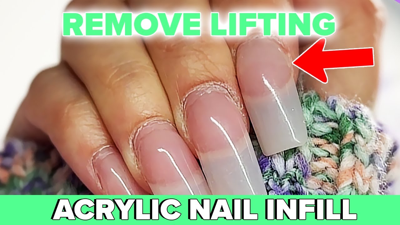 How to Get Rid Lifting Acrylic Nails ‼️