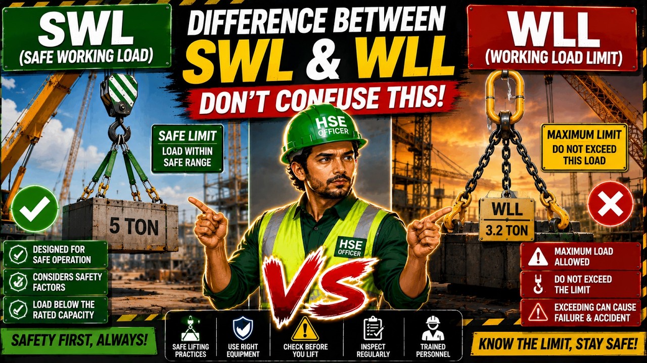 What is Safe Working Load | What is Working Load Limit | Difference Between SWL and WLL