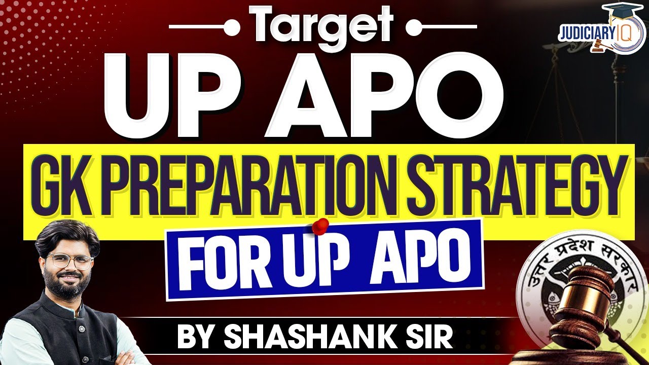 Shashank Sir's PROVEN UP APO GK Formula for Success!