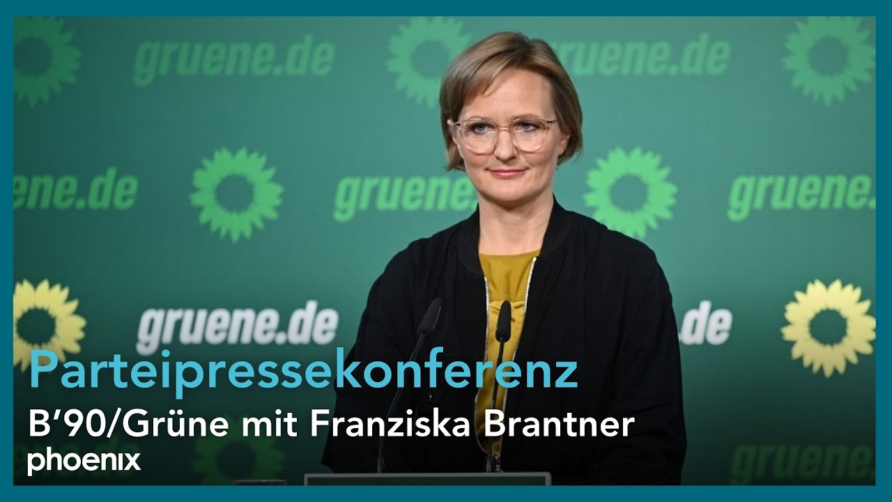 Pressekonferenz von B&lsquo;90/Die Gr&uuml;nen mit Bundesvorsitzender Franziska Brantner | 20.10.2025