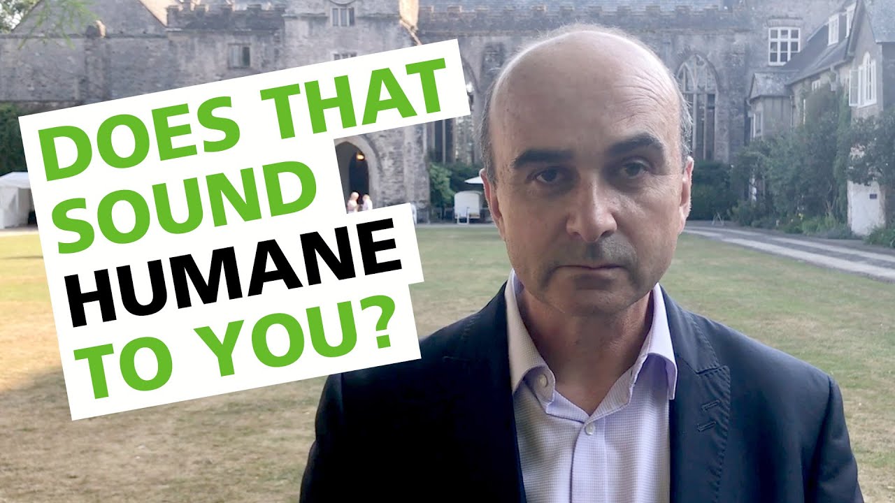 Philip Lymbery, CEO, Compassion in World Farming calls for a ban on carbon dioxide stunning of pigs.