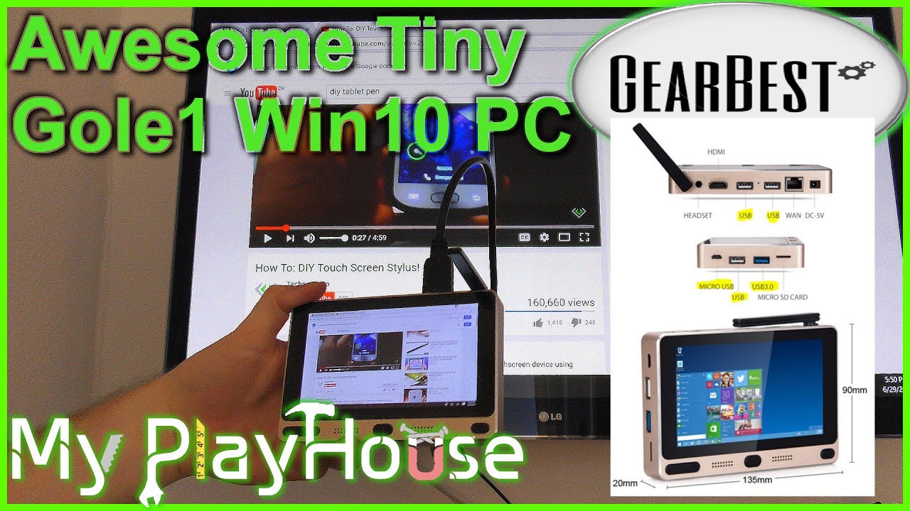 Gole1 review: Mini PC - Win10/Android, Touchscreen - 540