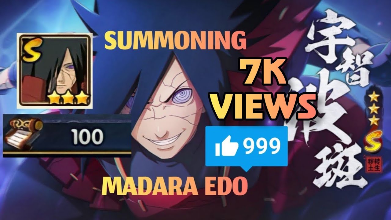 SUMMONING MADARA EDO TENSEI 🔥. 100 Scrolls + Event. Naruto Mobile