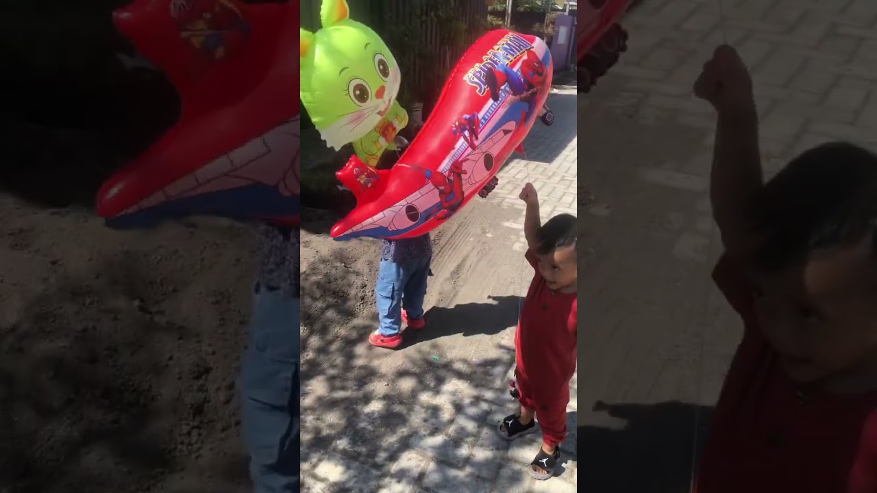 Balon Pesawat Spiderman #shorts #balon #spiderman #shortvideo