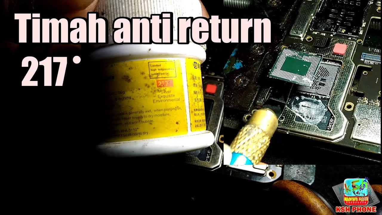 Pemilihan timah high temp untuk cpu agar awet reballing IC cpu awet