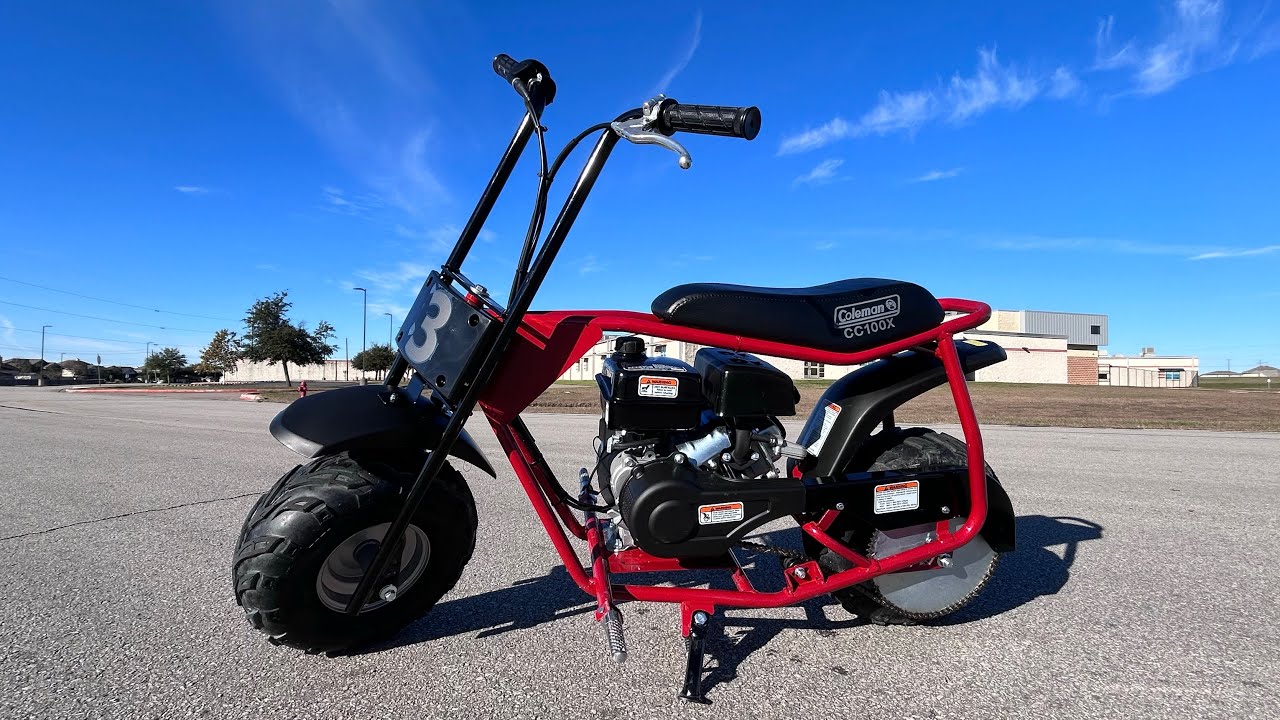 Trying the Coleman cc100x mini bike