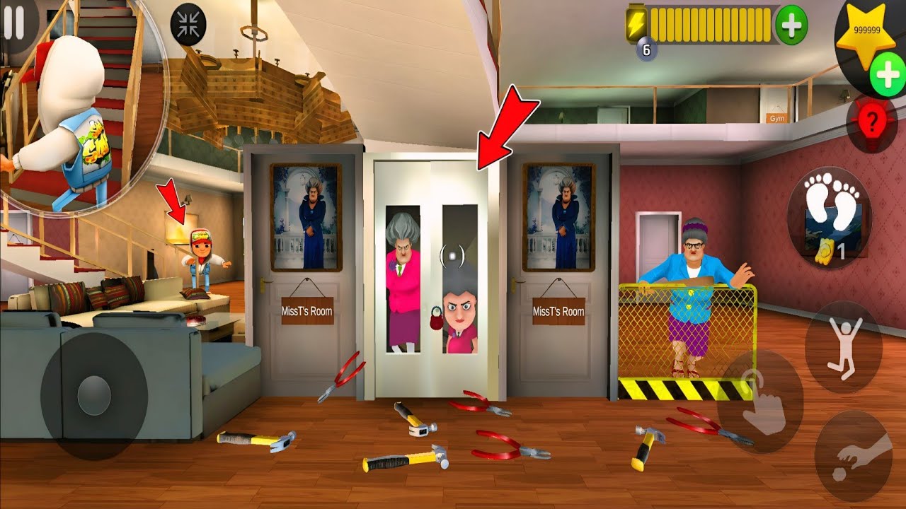 Miss T Got Trapped in Her Own Room! 😂 | Scary Teacher 3D