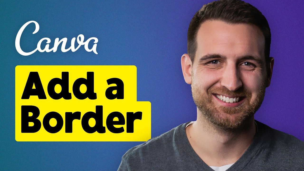 Как добавить границу в Canva