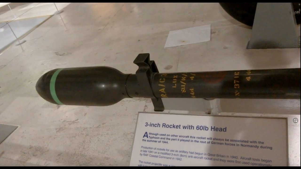 3-Inch Rockets with 25lb used by Royal Navy and RAF as  anti submarine during WWII