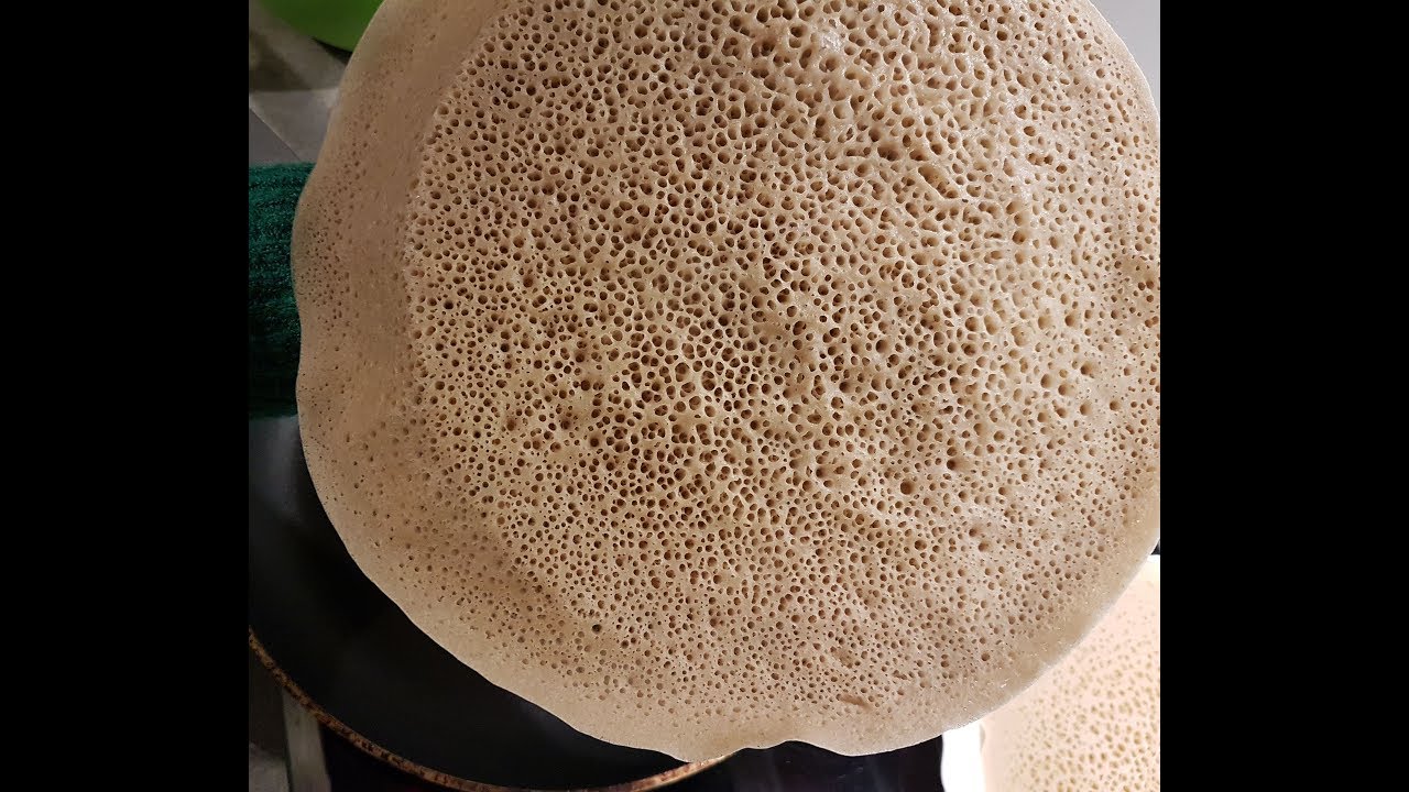 በ3 ሰአት የሚጋገር ፈጣን የጤፍ እንጀራ quick Teff Injera only 3 hours   إنجيرا إثيوبيا