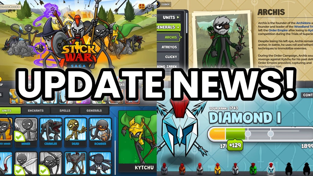 Stick War: Saga Update News! New Complete Visual Overhaul! New Menu UI & Gameplay UI 