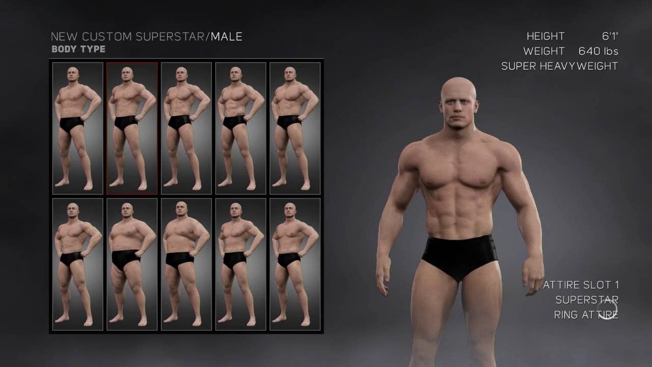WWE 2K17 CREATING A MUSCULAR WWE SUPERSTAR!!