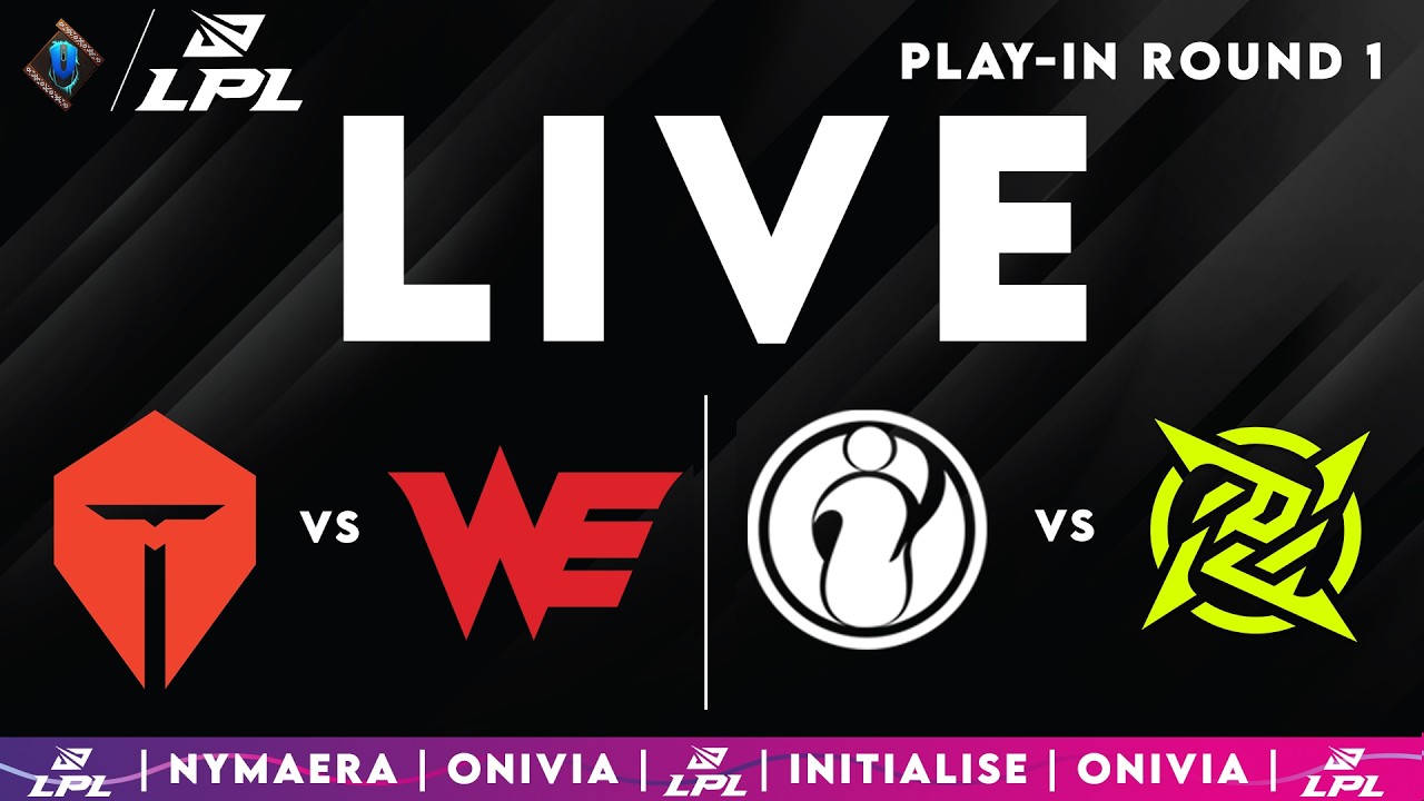 LPL 2025 Live Split 1 | LPL English Playoffs with Nymaera & Initialise TES vs WE | IG vs NIP