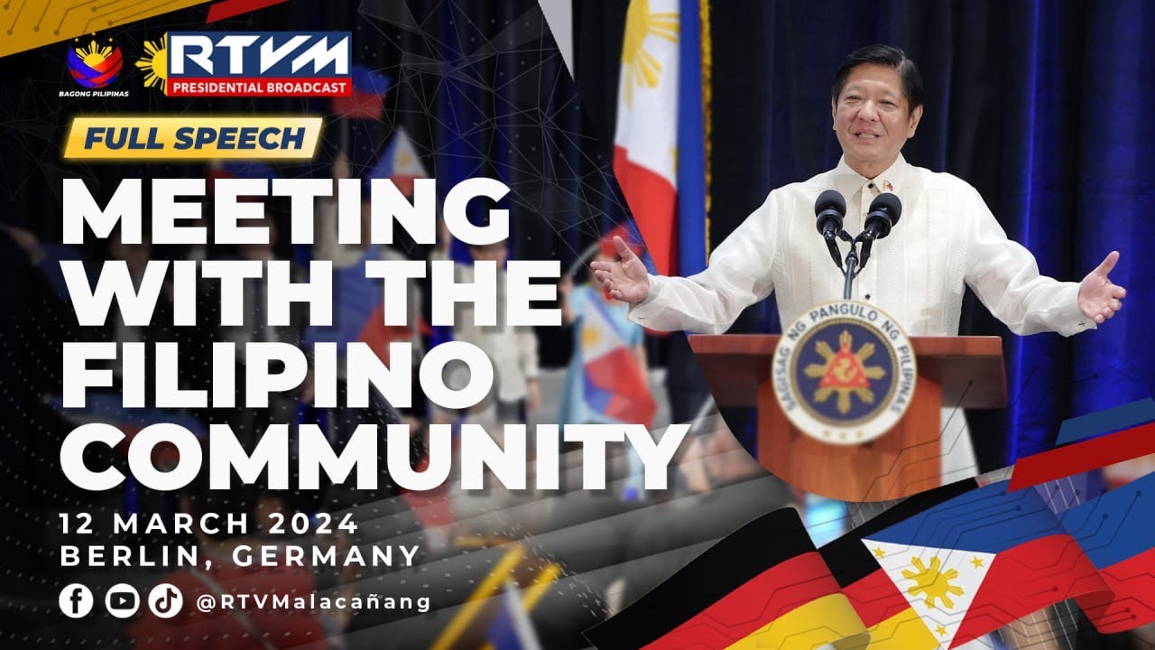 Meeting with the Filipino Community in Berlin, Germany (Speech) 3/12/2024