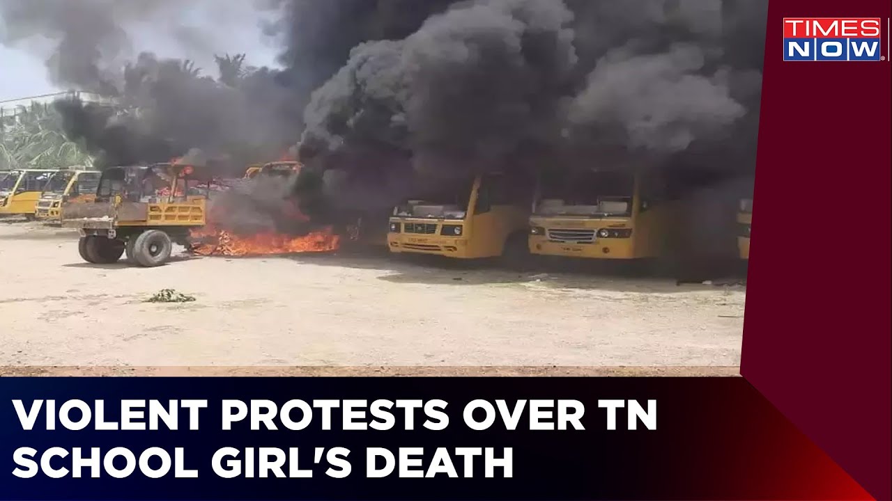 500 Cops Rush To Salem To Control Violent Protests | Buses Burnt, Cop Cars Vandalized | Times Now