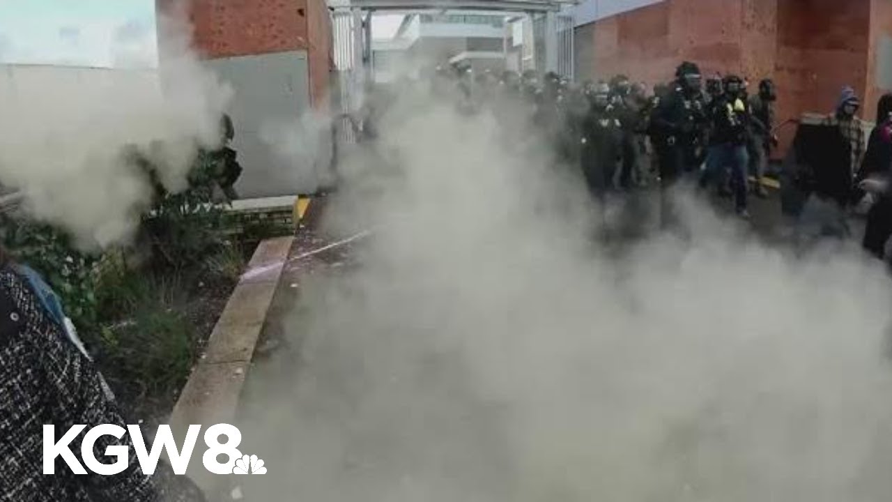 Portland protesters sue feds over tear gas outside ICE building