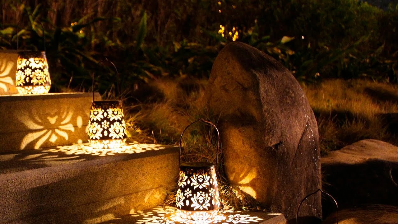 Solar Fancy Light 2 Piece Led Lamps Outdoor Walkway Driveway Hanging