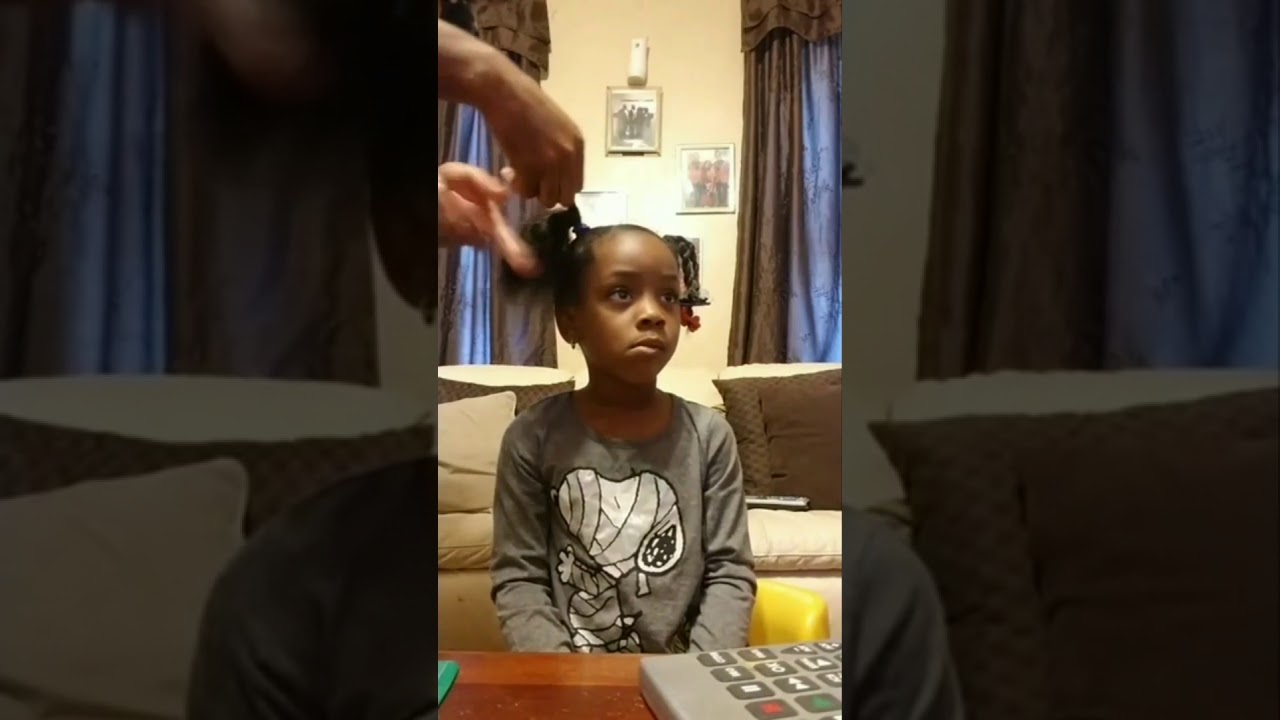 Daddy's doing my hair