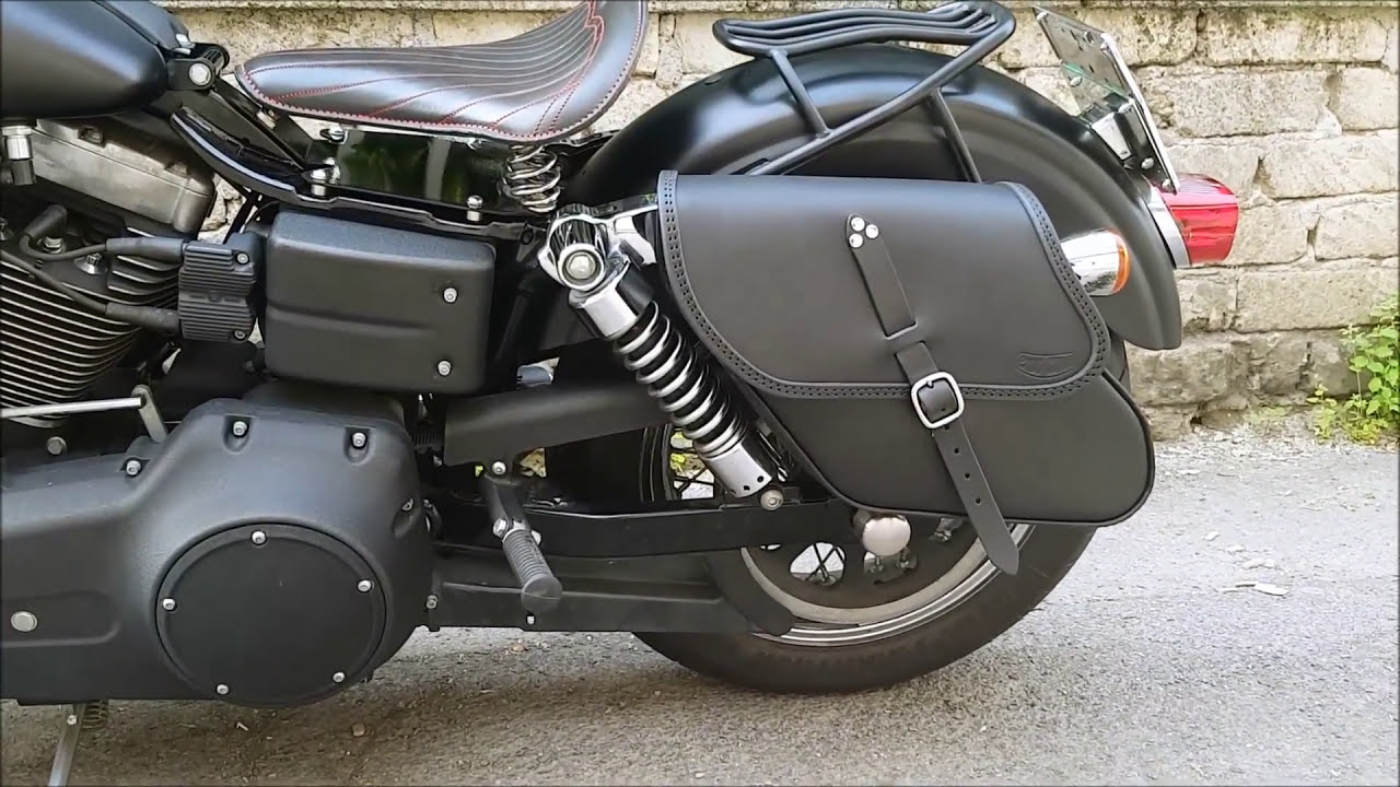 How to mount Tango saddlebag on Hd Dyna models- Ends Cuoio