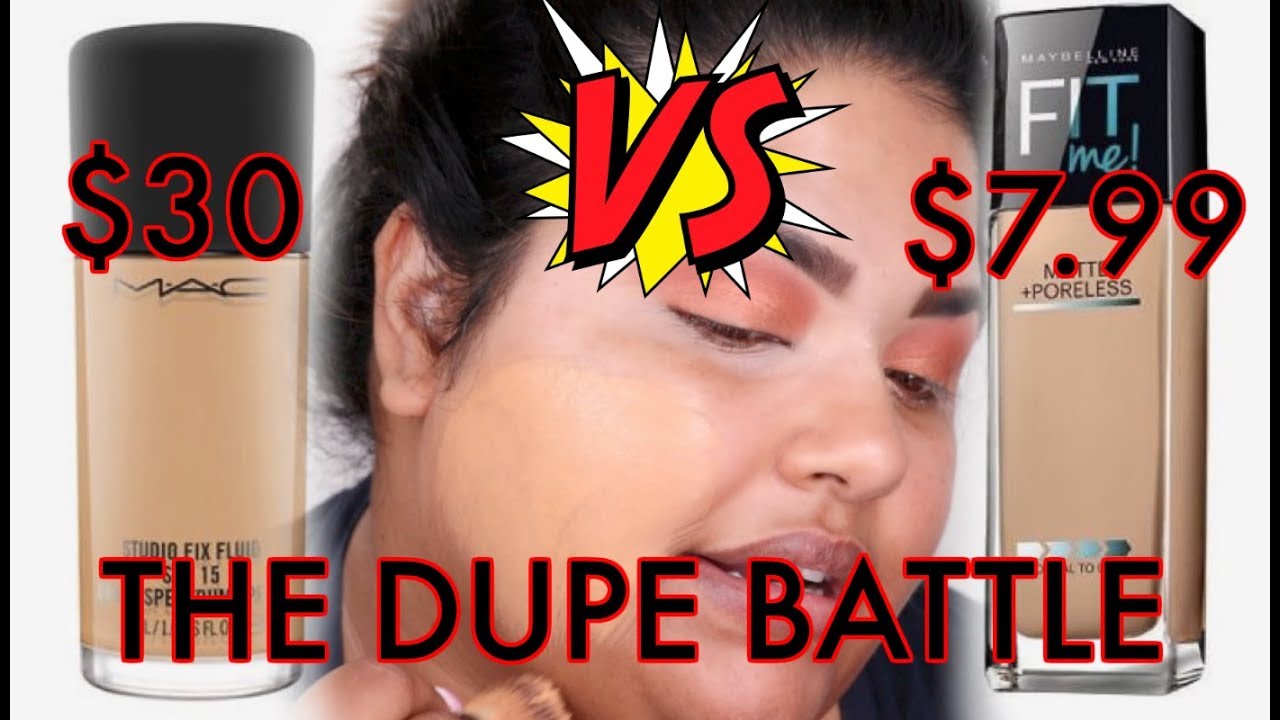 MAC STUDIO FIX VS MAYBELLINE FIT ME FOUNDATION