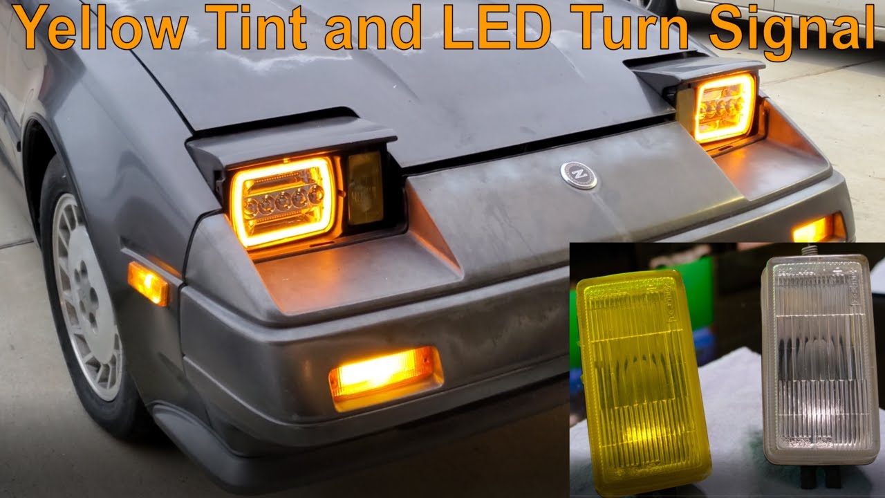 Nissan 300zx Z31 Fog Light Tint and LED Turn Signal Wiring