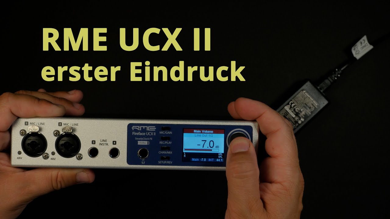 RME UCX 2 erster Eindruck