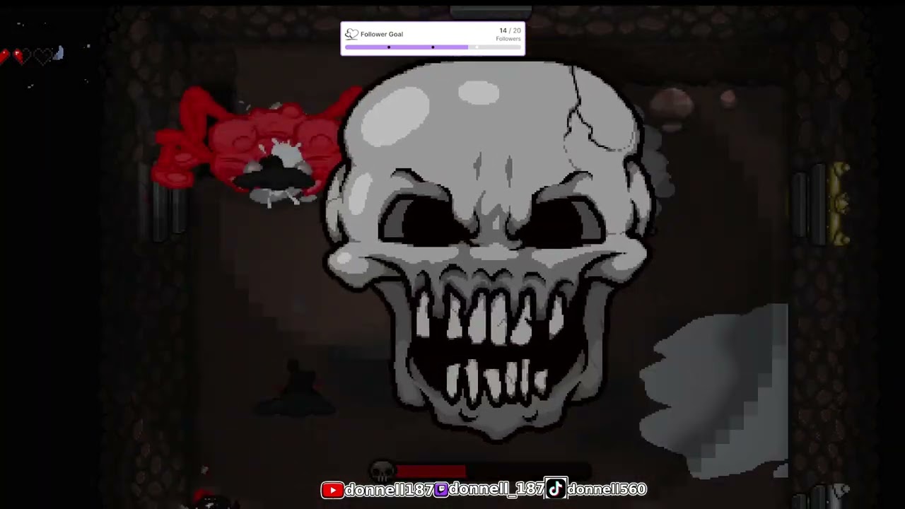 playing the binding of Isaac and trying to get the d6 and doing challengers part 39 VOD