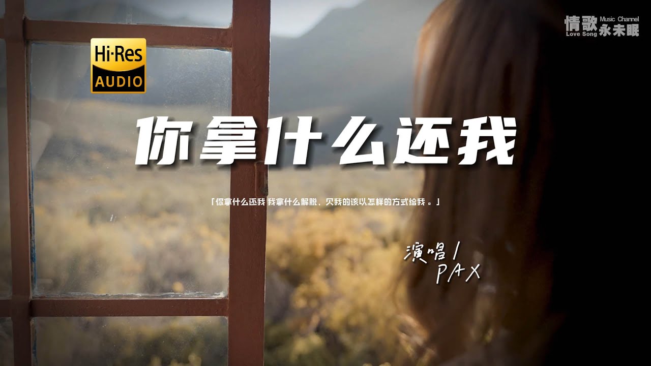 PAX - 你拿什么还我♫『动态歌词 | 高音质 | 每日歌单』