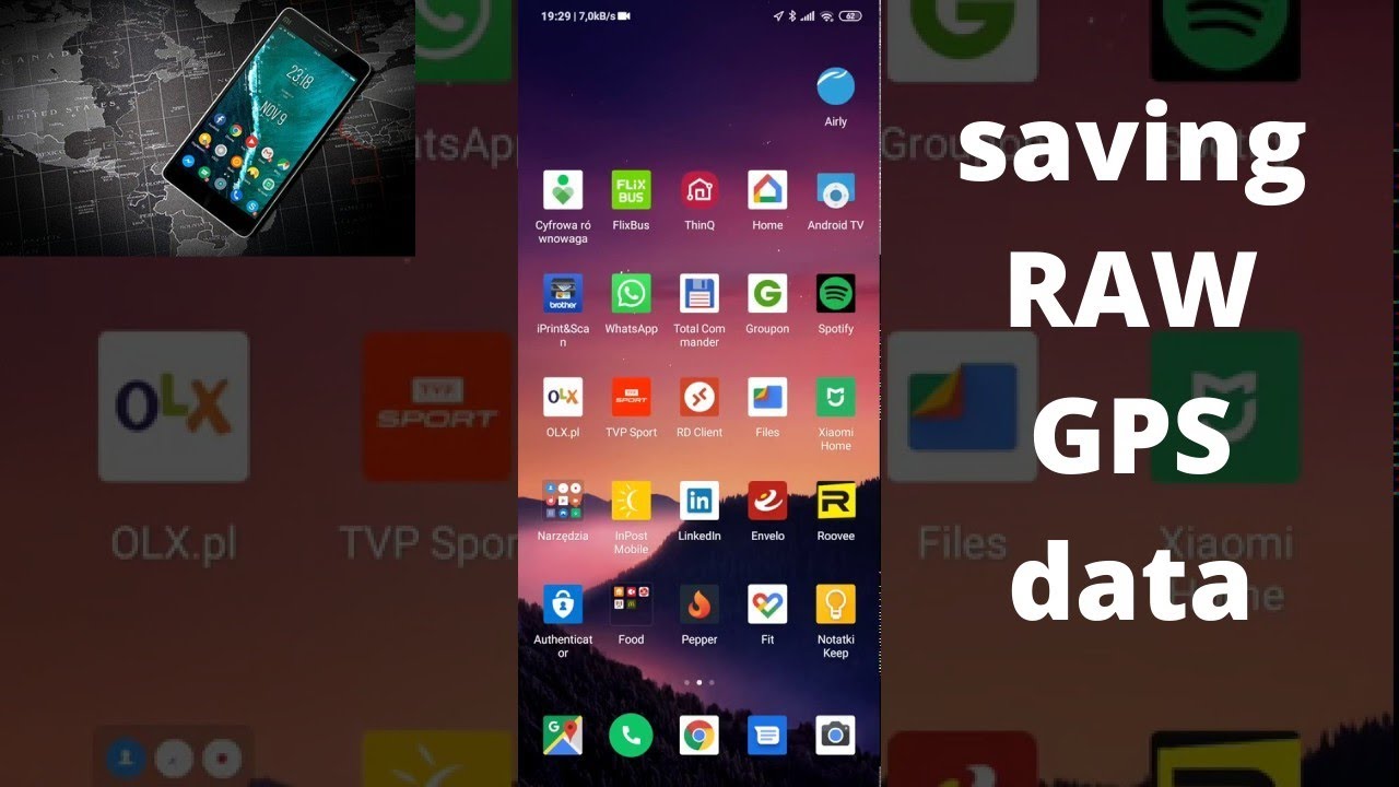 saving raw GPS data on Android smartphone