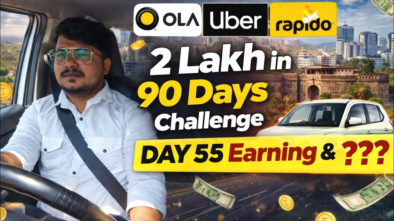 Pune ola uber earning aaj lavkr target jhal | 2 laksh in 99 day challenge 